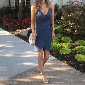 Blue Wrap Dress